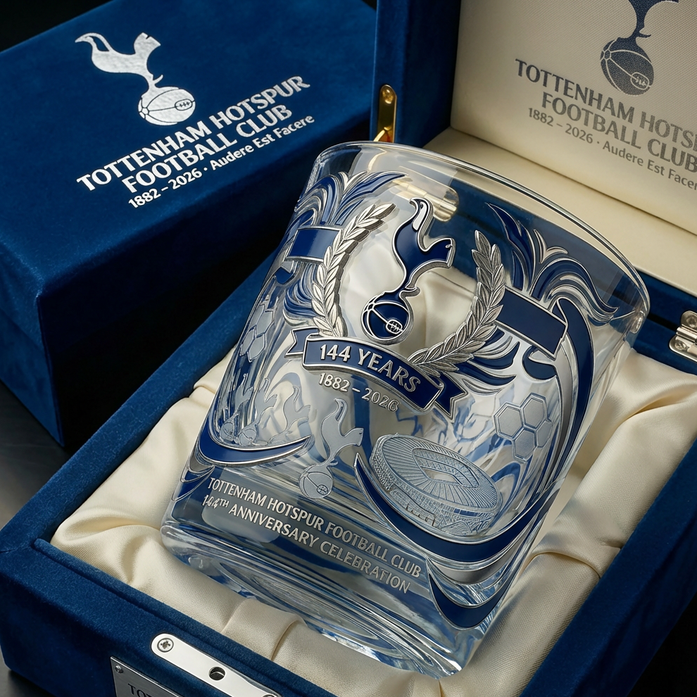 144th Anniversary Football Club Commemorative Decorative Glass