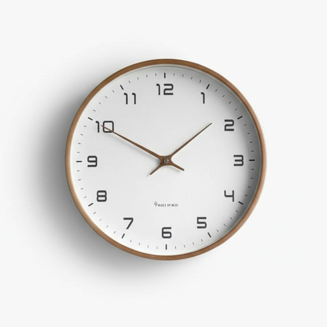 Wooden Wall Clock – Minimalist Style – Silent Movement