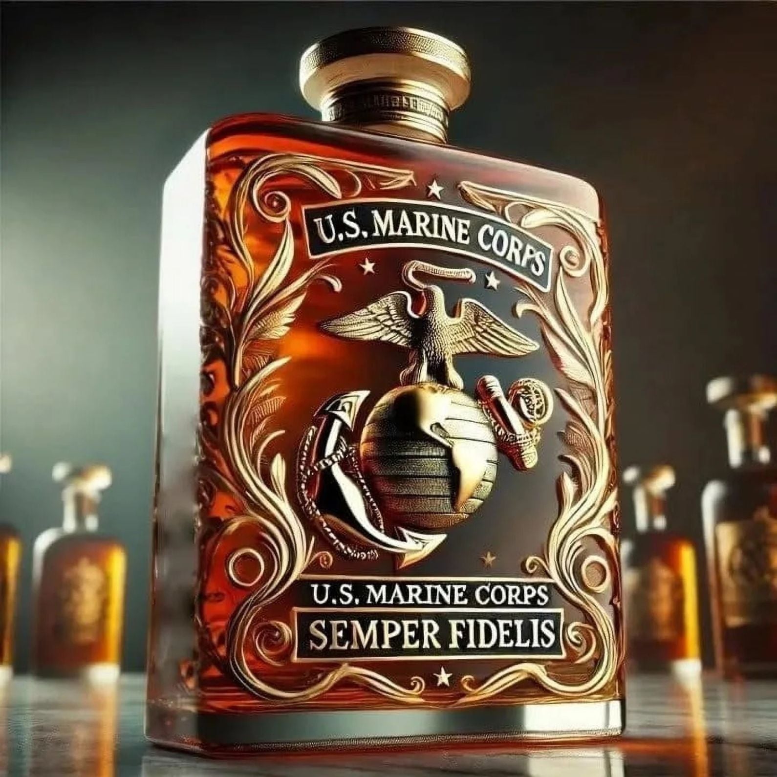 250-Year Commemorative Decorative Display Bottle – Glass Collectible