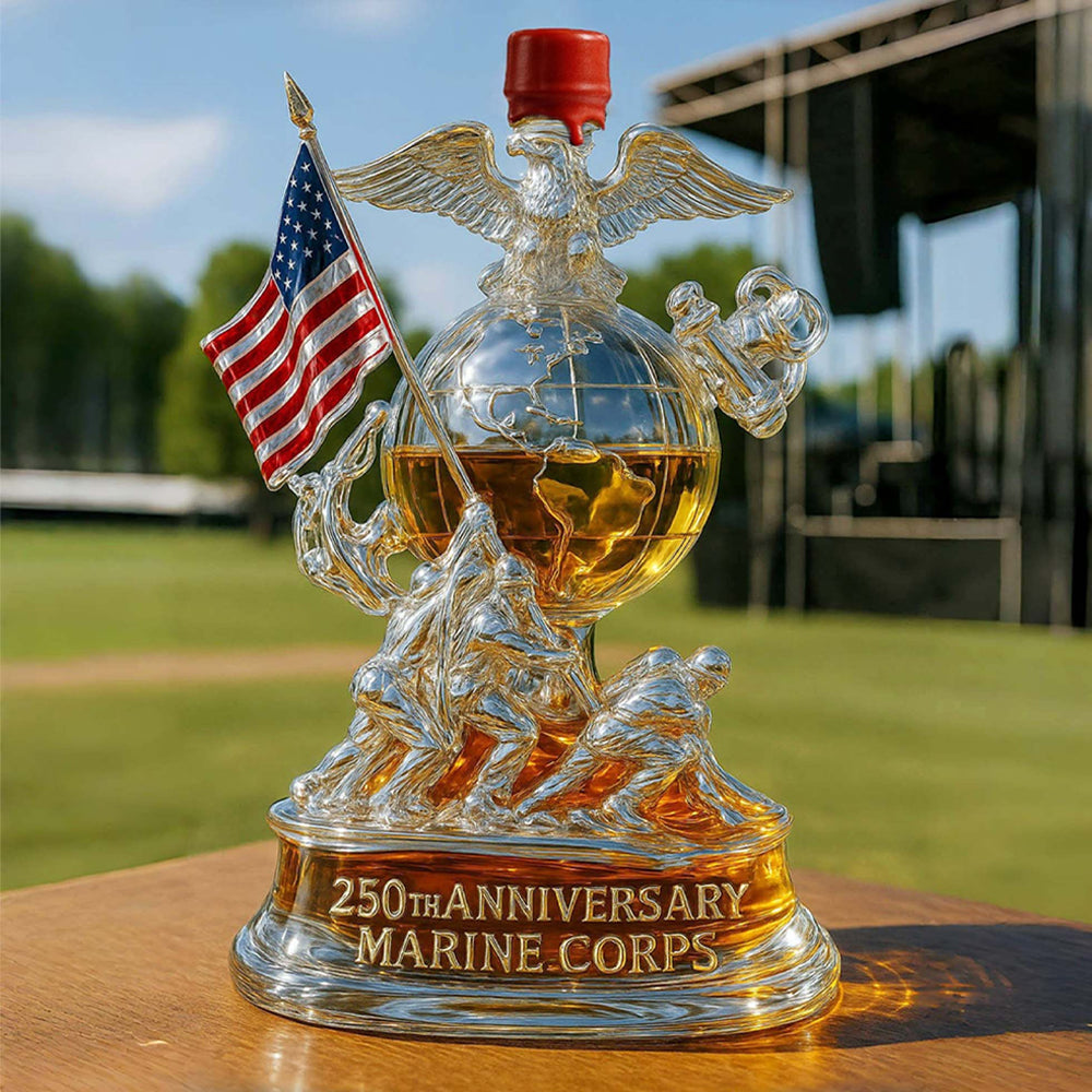250-Year Commemorative Decorative Display Bottle – Lead-Free Glass