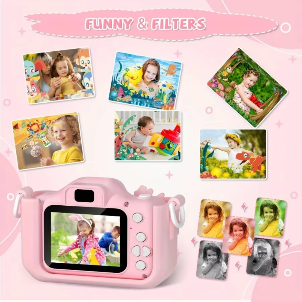 Unicorn Kids HD Camera with 32GB Memory – Rechargeable, Fun Photo & Video Toy