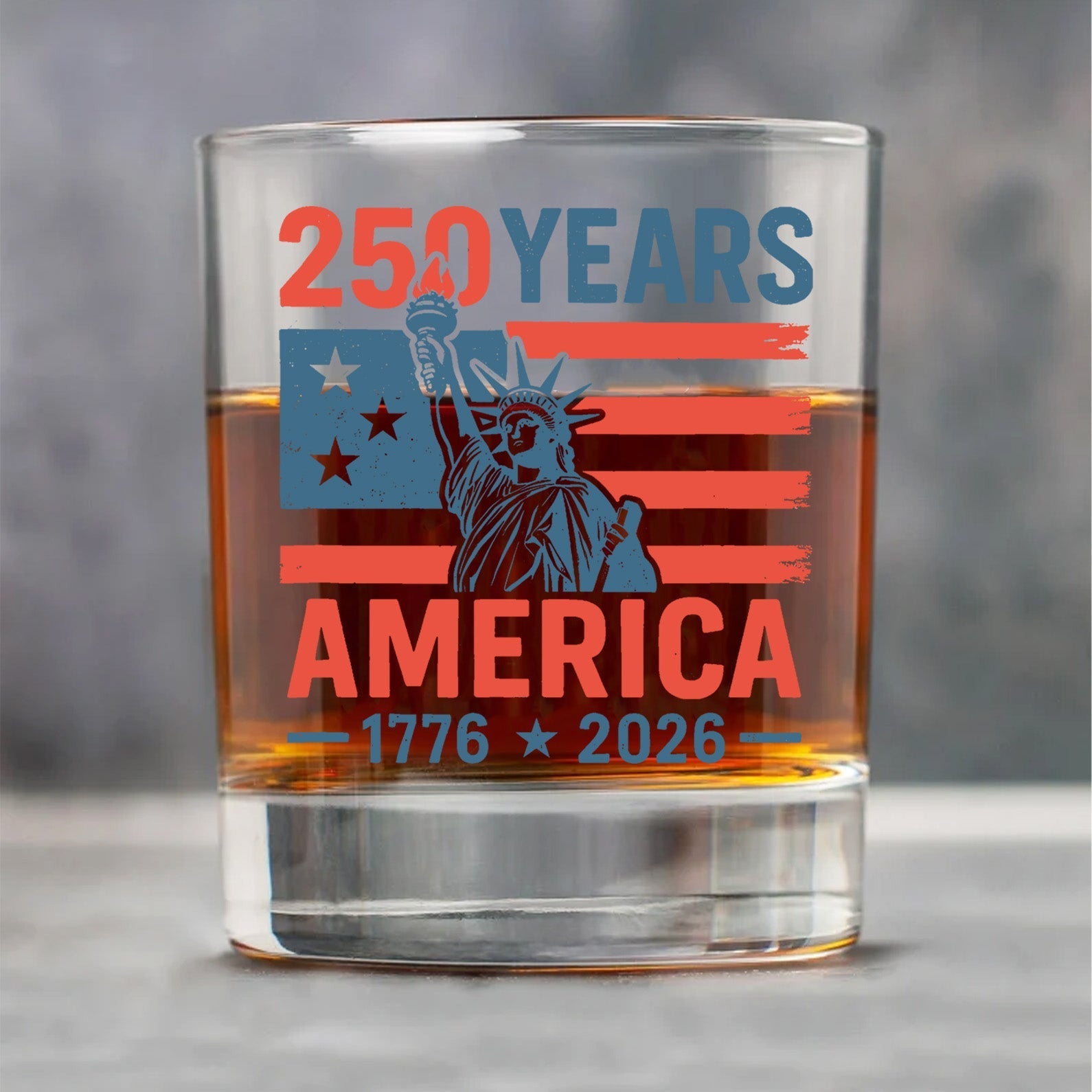 1776–2026 America 250th Anniversary Decorative Glassware Set