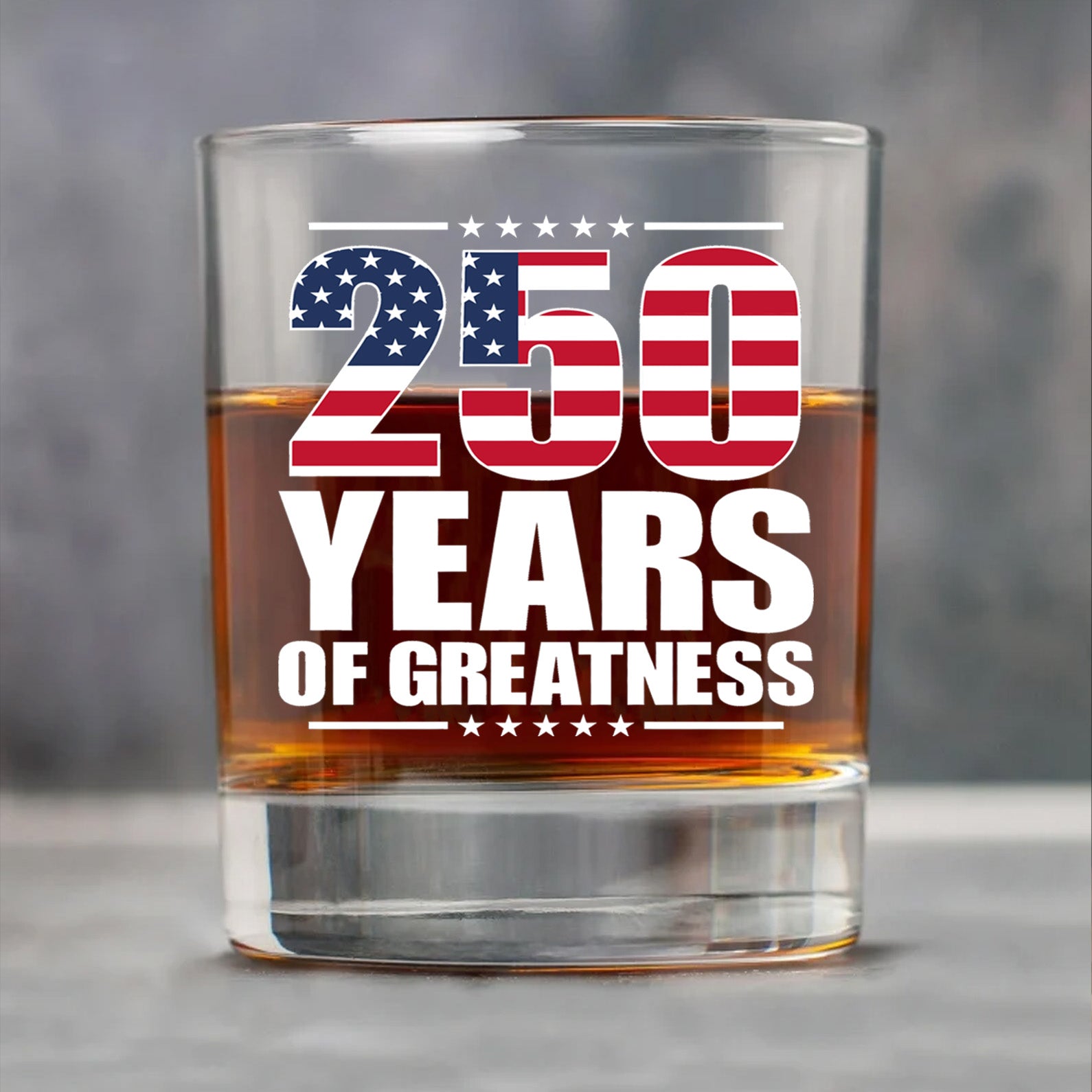 250 Years Of Greatness Glass| America 250 Anniversary | Happy 250th Birthday USA | Patriotic 4th Of July Whiskey Glass Beer Glass