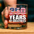 250 Years Of Greatness Glass| America 250 Anniversary | Happy 250th Birthday USA | Patriotic 4th Of July Whiskey Glass Beer Glass