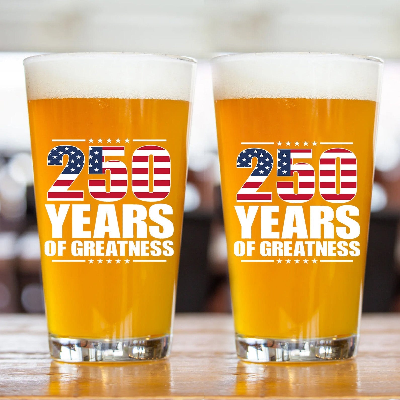 250 Years Of Greatness Glass| America 250 Anniversary | Happy 250th Birthday USA | Patriotic 4th Of July Whiskey Glass Beer Glass