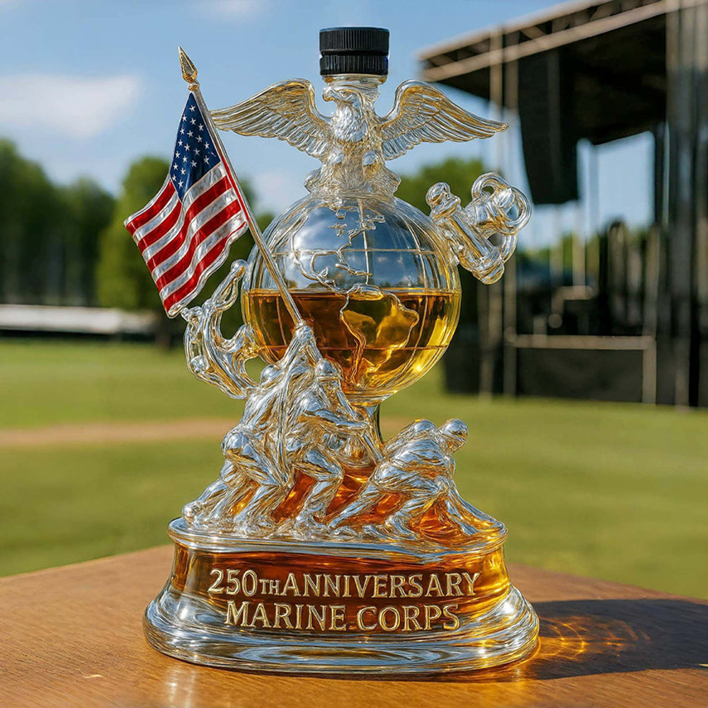 250-Year Commemorative Decorative Display Bottle – Lead-Free Glass