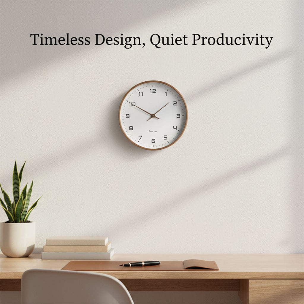 Wooden Wall Clock – Minimalist Style – Silent Movement