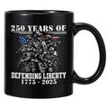 250 Years of Freedom Eagle Ceramic Mug – USA Flag Coffee Cup