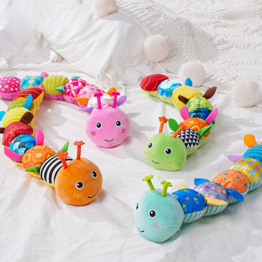 Musical Baby Caterpillar Toy - Interactive Plush for Sensory Development and Motor Skills