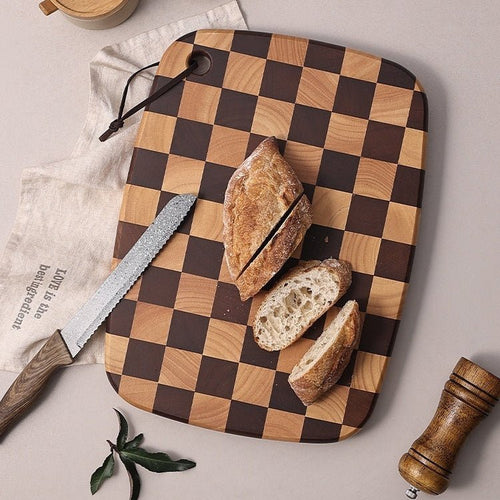 Acacia Grid Cutting Board