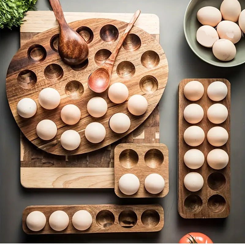 Acacia Wooden Egg Tray