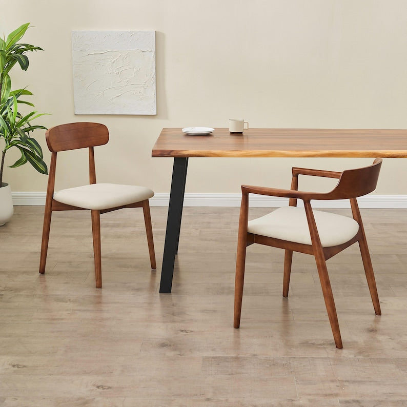 Modern Ash Wood Dining Chair with Minimalist Design
