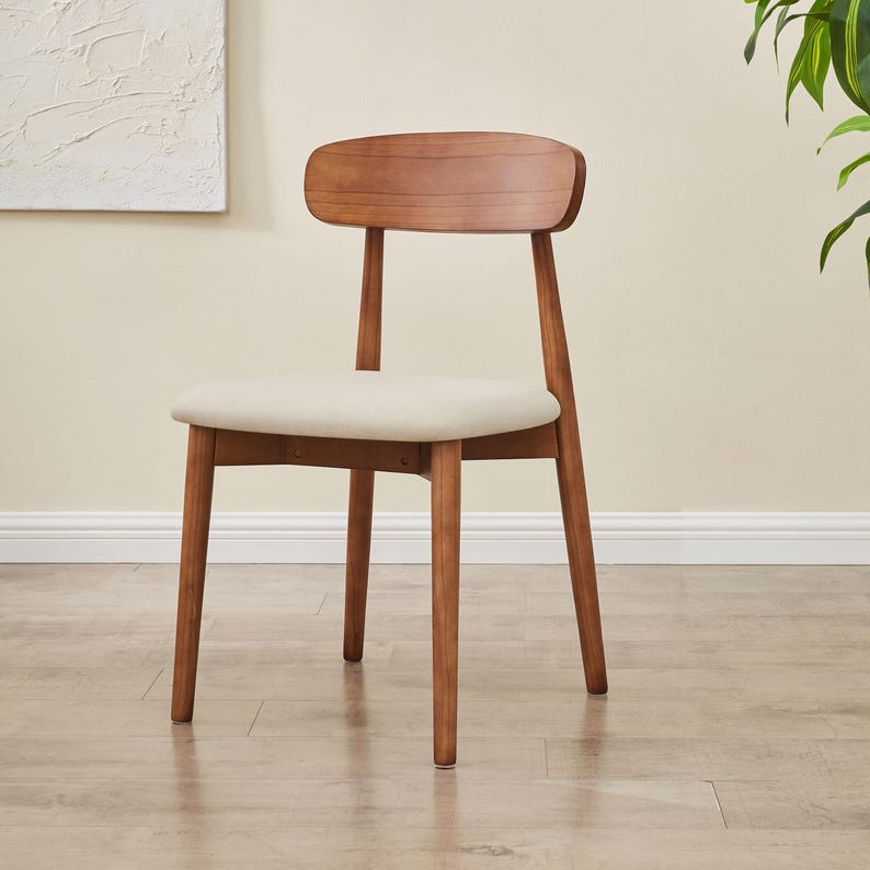 Modern Ash Wood Dining Chair with Minimalist Design