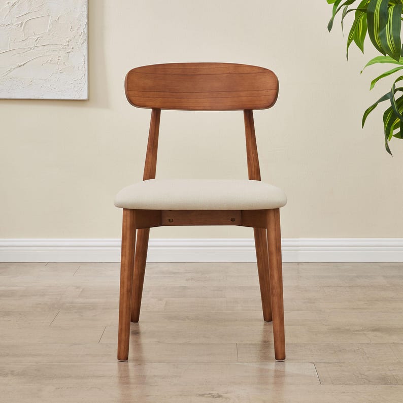 Modern Ash Wood Dining Chair with Minimalist Design