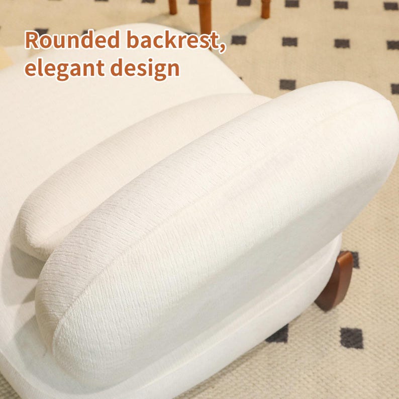 Nordic Velvet Lounge Chair – Cozy Accent Chair with Wood Legs