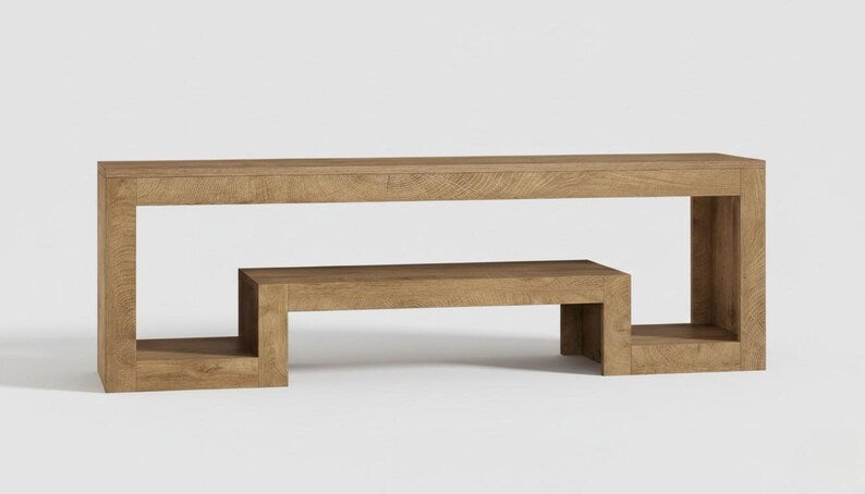 63-Inch Farmhouse TV Stand for 55-75 Inch TVs