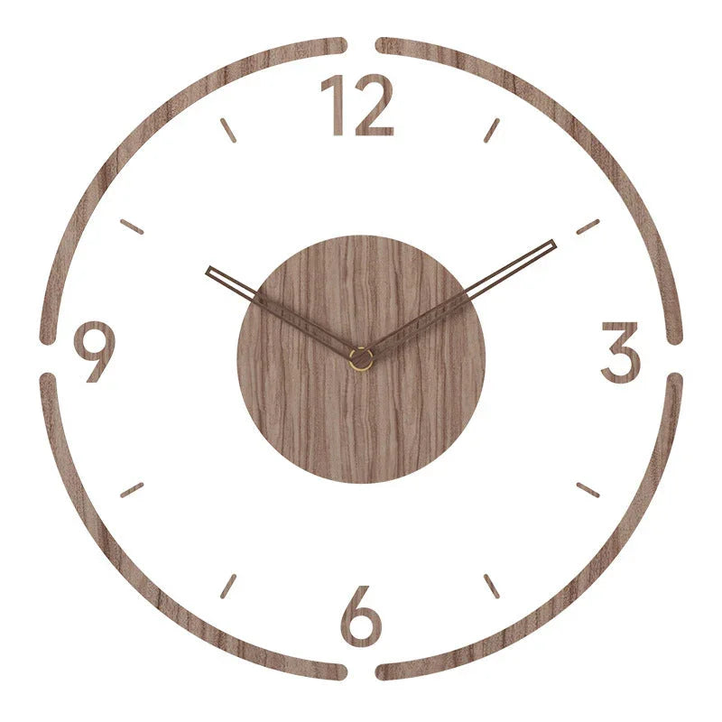 Wooden Wall Clock - Minimalist Design - Silent Movement